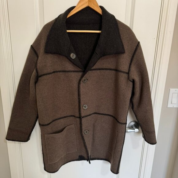 Reversible Merino Wool Jacket - Picture 3 of 5